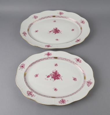 Herend - 2 ovale Platten, - Decorative Porcelain & Silverware