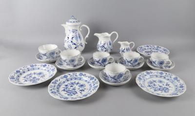 Kaffee- und Teeserviceteile Zwiebelmuster, 2. Hälfte 20. Jh. - Decorative Porcelain & Silverware