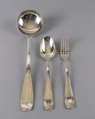 Pariser Art Deco Besteckset, 1920er, - Decorative Porcelain & Silverware