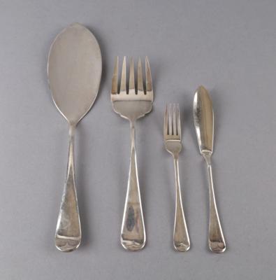 West  &  Son - englisches Fischbesteck für 12 Personen, - Decorative Porcelain & Silverware