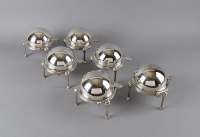 6 kugelförmige Deckelgefäße, - Decorative Porcelain & Silverware