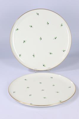 Augarten - 2 Tortenplatten, - Decorative Porcelain & Silverware