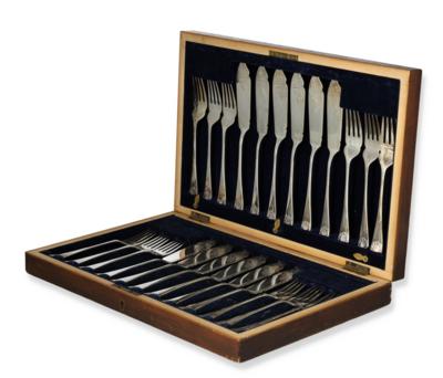 Barker Brothers, Birmingham - Fischbesteck für 12 Personen, - Decorative Porcelain & Silverware