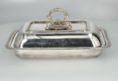 Englische Decketerrine, - Decorative Porcelain & Silverware