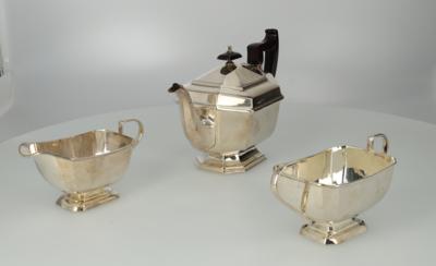 Harrison Fischer  &  Co, Sheffield - Teegarnitur, - Decorative Porcelain & Silverware