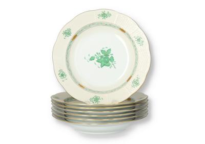 Herend - 7 Suppenteller: - Decorative Porcelain & Silverware