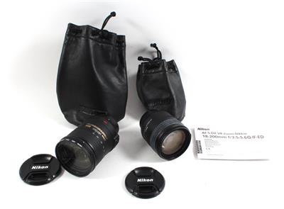 Objektiv Nikon NIKKOR AF-S 1:3.5-4.5 G/18-70 mm und AF-S NIKKOR 1:3.5-5.6 G/18-200 mm - Cameras