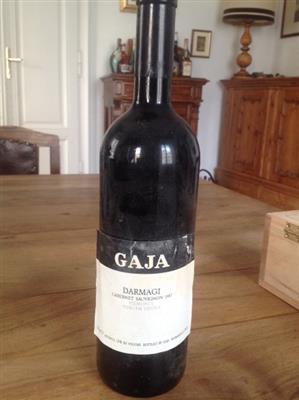 1987 Gaja Darmagi Langhe Piemont (Etikett beschädigt) - Die große Dorotheum Weinauktion powered by Falstaff