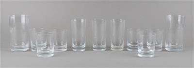 Adolf Loos, glassware set. designed in 1931 for J. & L. Lobmeyr, - Secese a umění 20. století