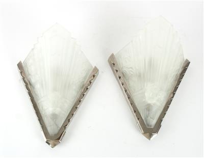 Pair of wall lamps in Art Deco style, - Jugendstil and 20th Century Arts and Crafts