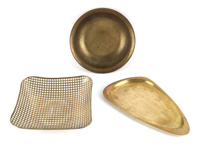 Tray, bowl and basket, Werkstätten Hagenauer, Vienna, - Secese a umění 20. století