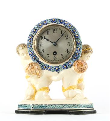 Table clock with four putti, Germany, c. 1930, - Secese a umění 20. století