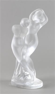 zwei Frauenfiguren, René Lalique, Wingen-surModer, spätes 20. Jahrhundert, - Jugendstil und Kunsthandwerk des 20. Jahrhunderts