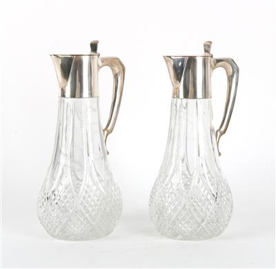 Two Art Nouveau carafes, Germany, c. 1900, - Jugendstil and 20th Century Arts and Crafts