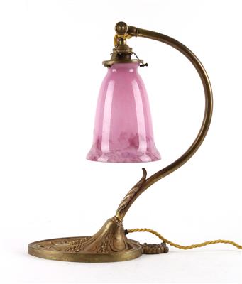 Tischlampe mit Lampenschirm von André Delatte, Nancy, um 1930, - Jugendstil and 20th Century Arts and Crafts