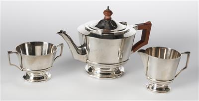 A three-piece Art Deco silver service, Harrods London, 20th century - Secese a umění 20. století