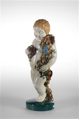 An autumn season putto, Wiener Kunstkeramische Werkstätte, c. 1915 - Jugendstil and 20th Century Arts and Crafts