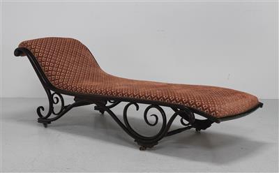 A recliner on castors, J. & J. Kohn, Vienna, before 1904, model no. 1122 - Jugendstil e arte applicata del XX secolo