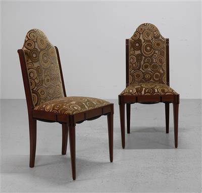 A pair of Art Deco chairs, France, first half of the 20th century - Jugendstil e arte applicata del XX secolo