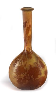 Vase mit Veilchen, Emile Gallé, Nancy, um 1906/14 - Jugendstil und Kunsthandwerk des 20. Jahrhunderts