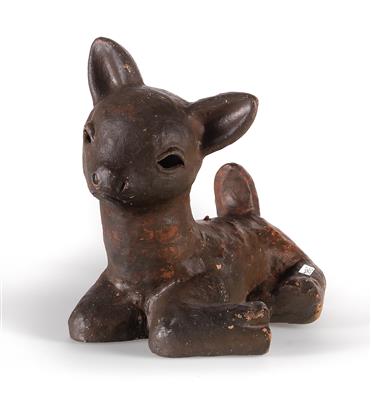 Walter Bosse, a roe deer as doorstop, Kufstein, between 1924 and 1936 - Jugendstil and 20th Century Arts and Crafts