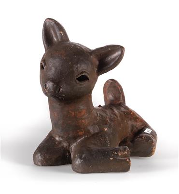 Walter Bosse, a roe deer as doorstop, Kufstein, between 1924 and 1936 - Secese a umění 20. století