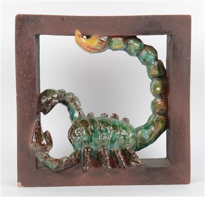 Tierkreiszeichen: Skorpion, Ausführung: Jihokera Keramik, Böhmen, um 1960/70 - Jugendstil and 20th Century Arts and Crafts