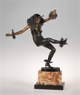 A. Titze, dancing Columbine, Germany, 1923 - Jugendstil e arte applicata del XX secolo