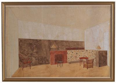 Adolf Loos, design for interior furnishings, Vienna 1931 - Jugendstil e arte applicata del XX secolo