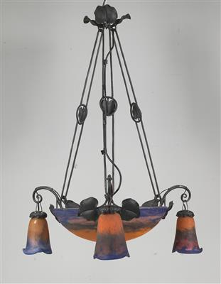 A chandelier, Muller Frères, Luneville, c. 1930 - Jugendstil and 20th 