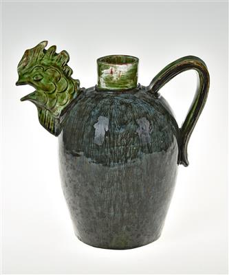 A handled jug with a cockerel’s head, Wiener Werkstätte, c. 1920/30 - Secese a umění 20. století