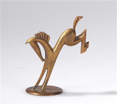 Karl Hagenauer, a signet or extinguisher in the form of a springing horse, Werkstätten Hagenauer, Vienna - Jugendstil e arte applicata del XX secolo