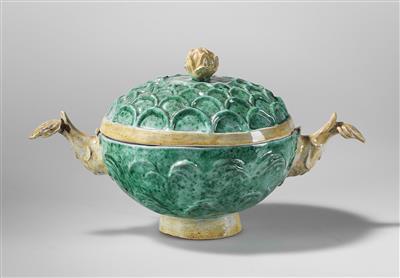 Lotte Calm, Jardiniere mit Deckel, Wiener Werkstätte, 1921-25 - Jugendstil und Kunsthandwerk des 20. Jahrhunderts