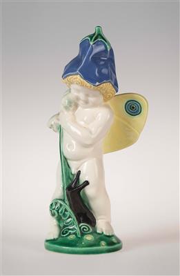 Michael Powolny, a putto as a bellflower, Vereinigte Wiener und Gmundner Keramik, 1913-19 - Jugendstil e arte applicata del XX secolo