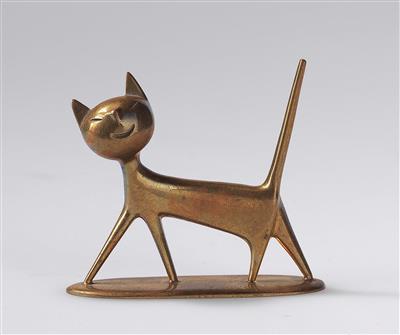 A signet or extinguisher in the form of a cat, Werkstätten Hagenauer, Vienna - Jugendstil and 20th Century Arts and Crafts