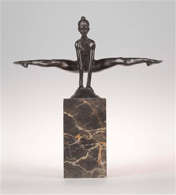 Piérre-Felix Fix-Masseau (France 1869-1937), a gymnast, designed c. 1900 - Jugendstil e arte applicata del XX secolo