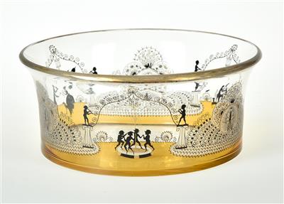 A bowl, design attributed to Adolf Beckert, Glasfachschule Steinschönau and Glasmanufaktur F. Pietsch, Steinschönau, c. 1915 - Jugendstil e arte applicata del XX secolo