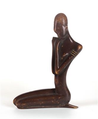 A seated African woman, Werkstätten Hagenauer, Vienna - Secese a umění 20. století