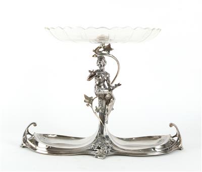 A centrepiece, A. Köhler & Cie, Vienna for WMW, Geislingen, c. 1900/05 - Jugendstil and 20th Century Arts and Crafts