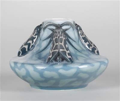 A vase "six-spot burnet", Royal Copenhagen porcelain factory, c. 1900 - Jugendstil e arte applicata del XX secolo