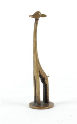 Aschentöter oder Petschaft: Giraffe, Modellnr. 1013, Werkstätte Hagenauer, Wien - Jugendstil and 20th Century Arts and Crafts