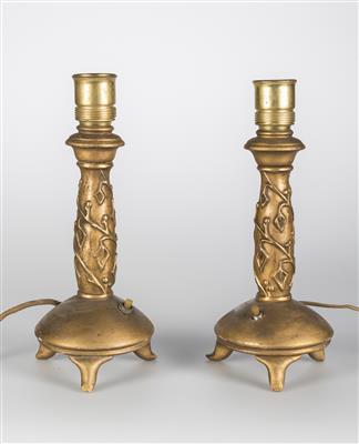 Paar Tischlampen, um 1920 - Secese a umění 20. století