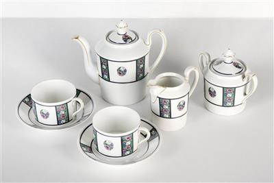 Kaffeeservice, Josef Böck, Wien und Porzellanfabrik Fraureuth, um 1909 - Jugendstil e arte applicata del XX secolo