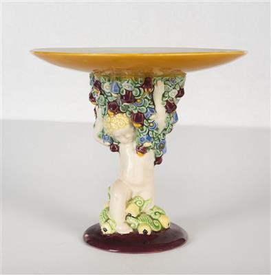 Tafelaufsatz mit Blumenputto, Wiener Kunstkeramische Werkstätte (WKKW), um 1912 - Jugendstil e arte applicata del XX secolo