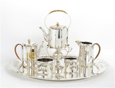 Siebenteiliges Art Déco Kaffee- und Teeservice, um 1920 - Jugendstil u. angewandte Kunst d. 20. Jahrhunderts