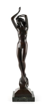 Frauenfigur mit erhobenen Armen, um 1930, - Jugendstil e arte applicata del XX secolo