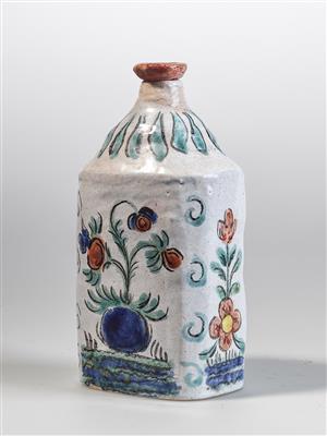 Fini Platzer (Innsbruck 1913-1990 Thaur) Flasche mit Stöpsel im alpenländischen Stil, Thaur - Jugendstil e arte applicata del XX secolo