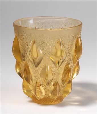 Vase "Rampillon", René Lalique, Wingen-sur-Moder, Entwurf: 8. März 1927 - Secese a umění 20. století