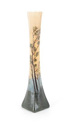 Vase mit Landschaftsdekor sowie mit Hirten und Schafen, Legras  &  Cie., St. Denis, um 1925 - Jugendstil und angewandte Kunst des 20. Jahrhunderts