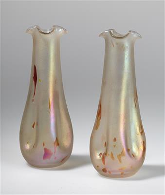 Paar böhmische Vasen, um 1900/1910 - Jugendstil and 20th Century Arts and Crafts